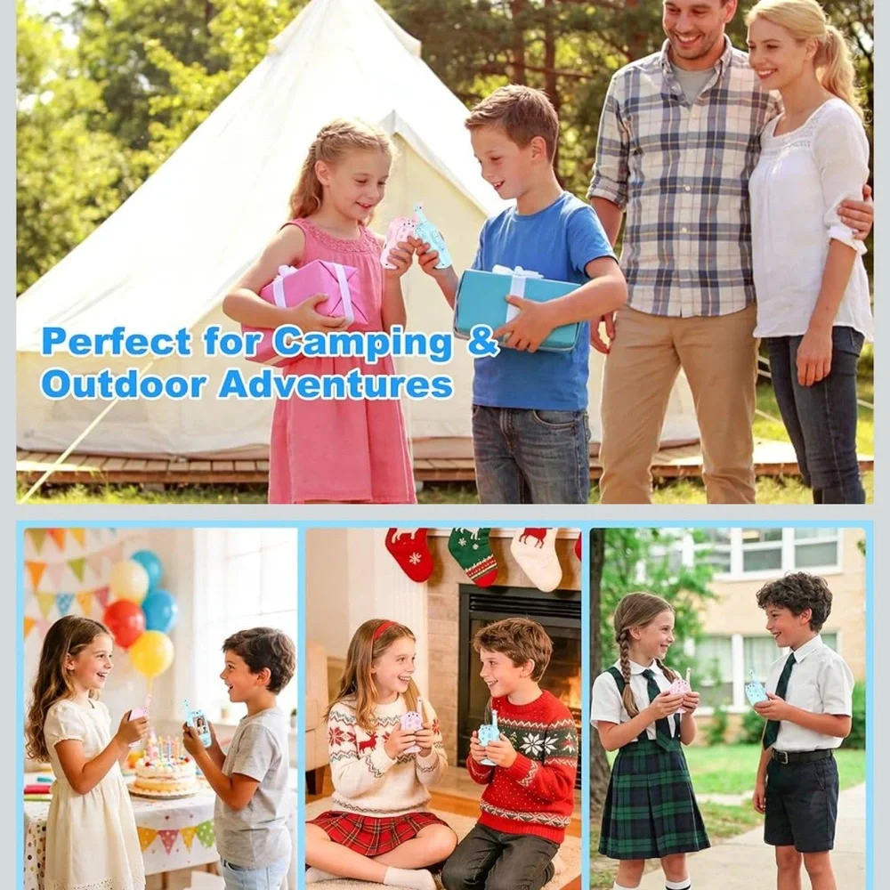 Video walkie talkies for Kids 2 pack